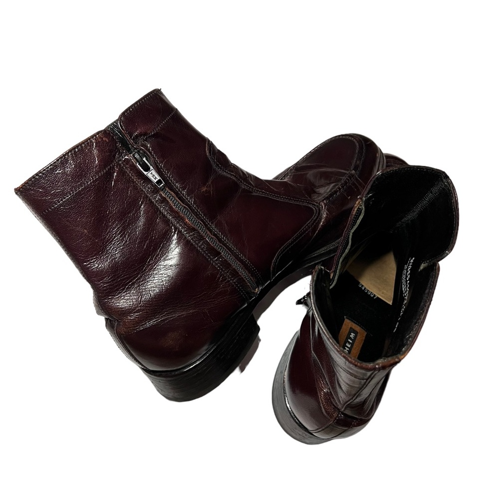 Florsheim Essex Dress Black Cherry Side Zip Ankle Boots Mens Size 9.5 - Picture 8 of 10